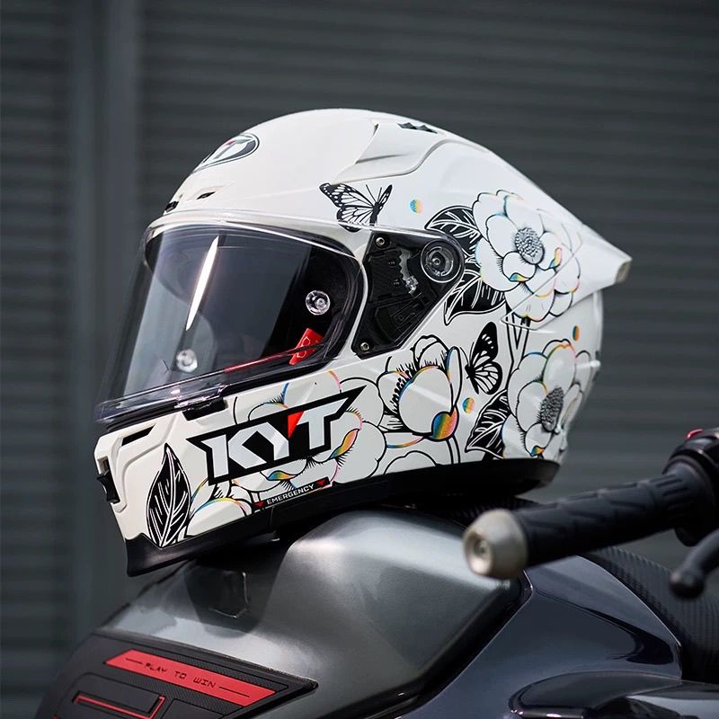 Carbon Fiber Lightweight Motorcycle Helmet - หมวกกันน็อคมอเตอร์ไซค์คาร์บอนไฟเบอร์ HOT KYT ST สำหรับมืออาชีพ น้ำหนักเบา
