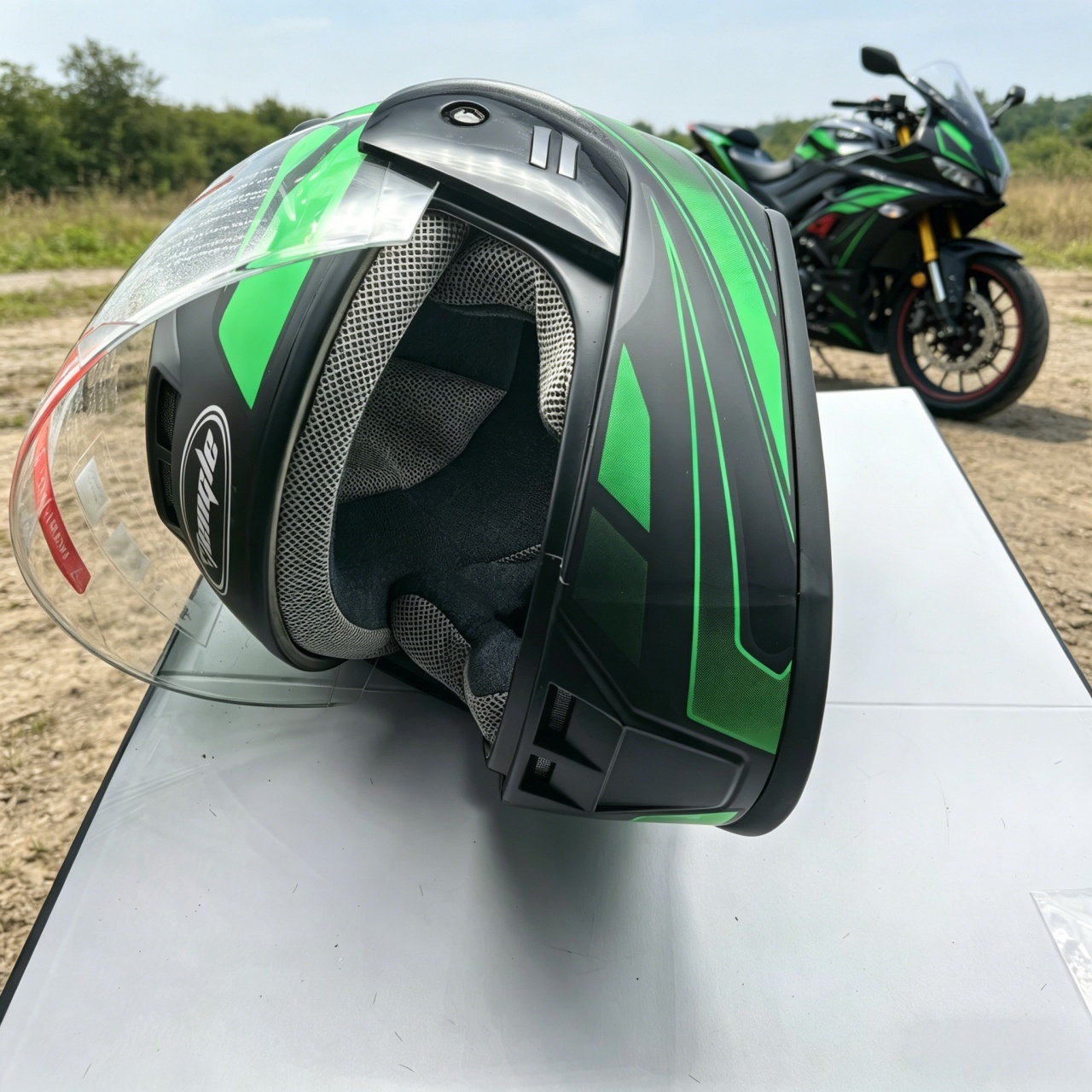 Dual Visor Motorcycle Racing Helmet - หมวกกันน็อคมอเตอร์ไซค์แบบเต็มหน้าสำหรับผู้ชาย แบบมีแผ่นบังแดดสองชั้น สำหรับแข่งรถ ป้องกันฝ้า สำหรับรถวิบาก/สกู๊ตเตอร์/รถมอเตอร์ไซค์ สีแดง/ดำด้าน
