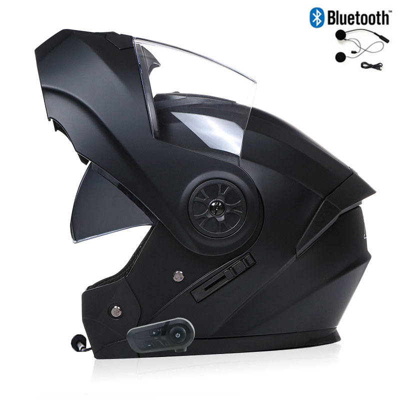 Full Face Motorcycle Helmet With Bluetooth - บลูทูธผู้ชายหมวกกันน็อครถจักรยานยนต์ Full Face Casco สําหรับรถจักรยานยนต์ Man