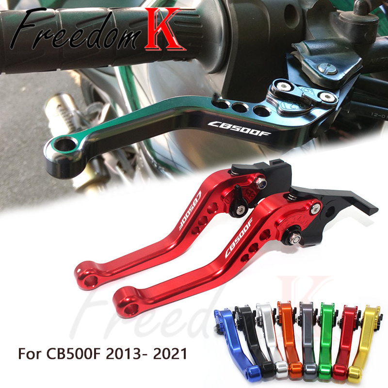 Cnc Aluminum Adjustable Brake Clutch Levers - ชุดคันคลัตช์และเบรกแบบสั้น ปรับระดับได้ สำหรับรถฮอนด้า CB500F CB 500F