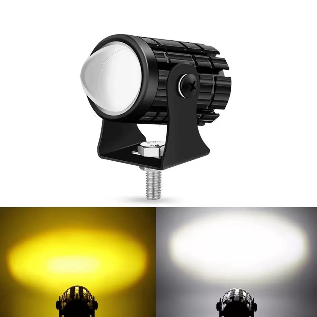Universal Motorcycle Led Headlight Projector - ไฟหน้ารถจักรยานยนต์ LED อเนกประสงค์, เลนส์โปรเจคเตอร์แบบสองสีสำหรับรถ ATV สกู๊ตเตอร์