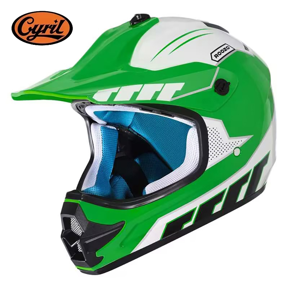 Off Road Motocross Helmet Goggles Set - ชุดอุปกรณ์มอเตอร์ครอสสำหรับเด็ก พร้อมหมวกกันน็อค แว่นตา และถุงมือ หมวกกันน็อคสำหรับเด็กสำหรับรถมอเตอร์ไซค์วิบาก รถเอทีวี