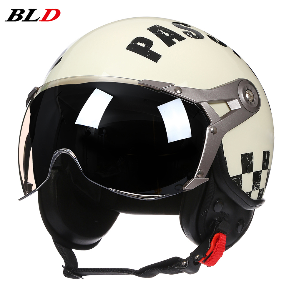 Retro 3/4 หมวกกันน็อคเปิด Vint - Vintage Open Face Retro Helmet บทวิจารณ์และราคา