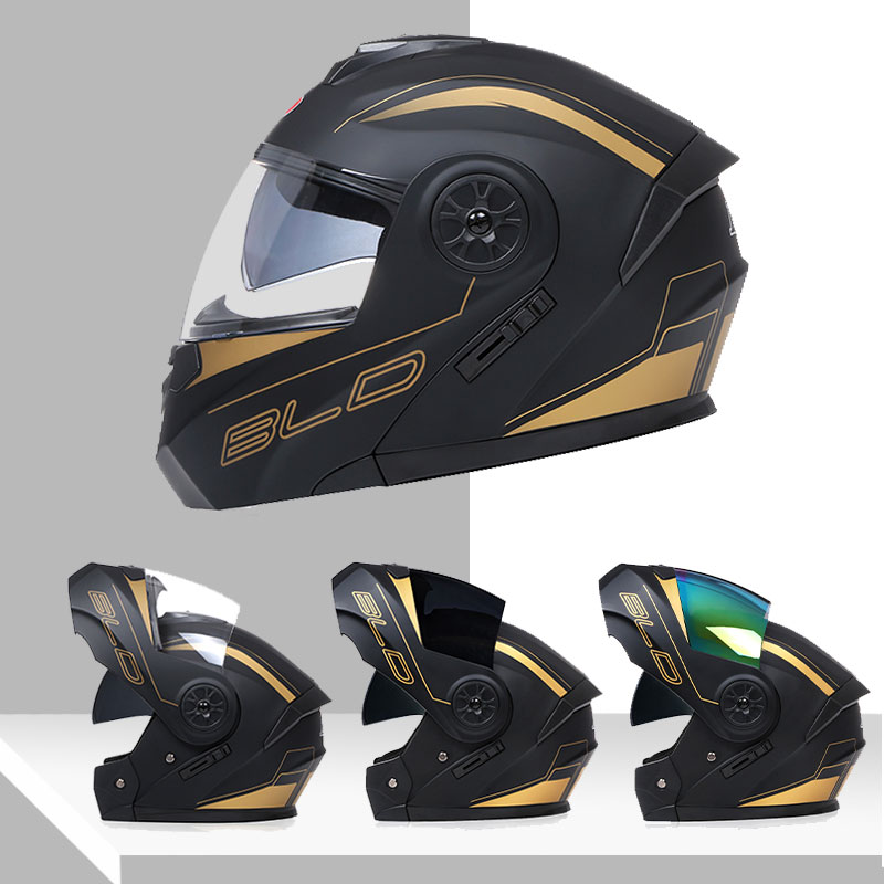 หมวกกันน็อคแบบโมดูลาร์เลนส์คู่ - Dual Visor Motorcycle Racing Helmet บทวิจารณ์และราคา