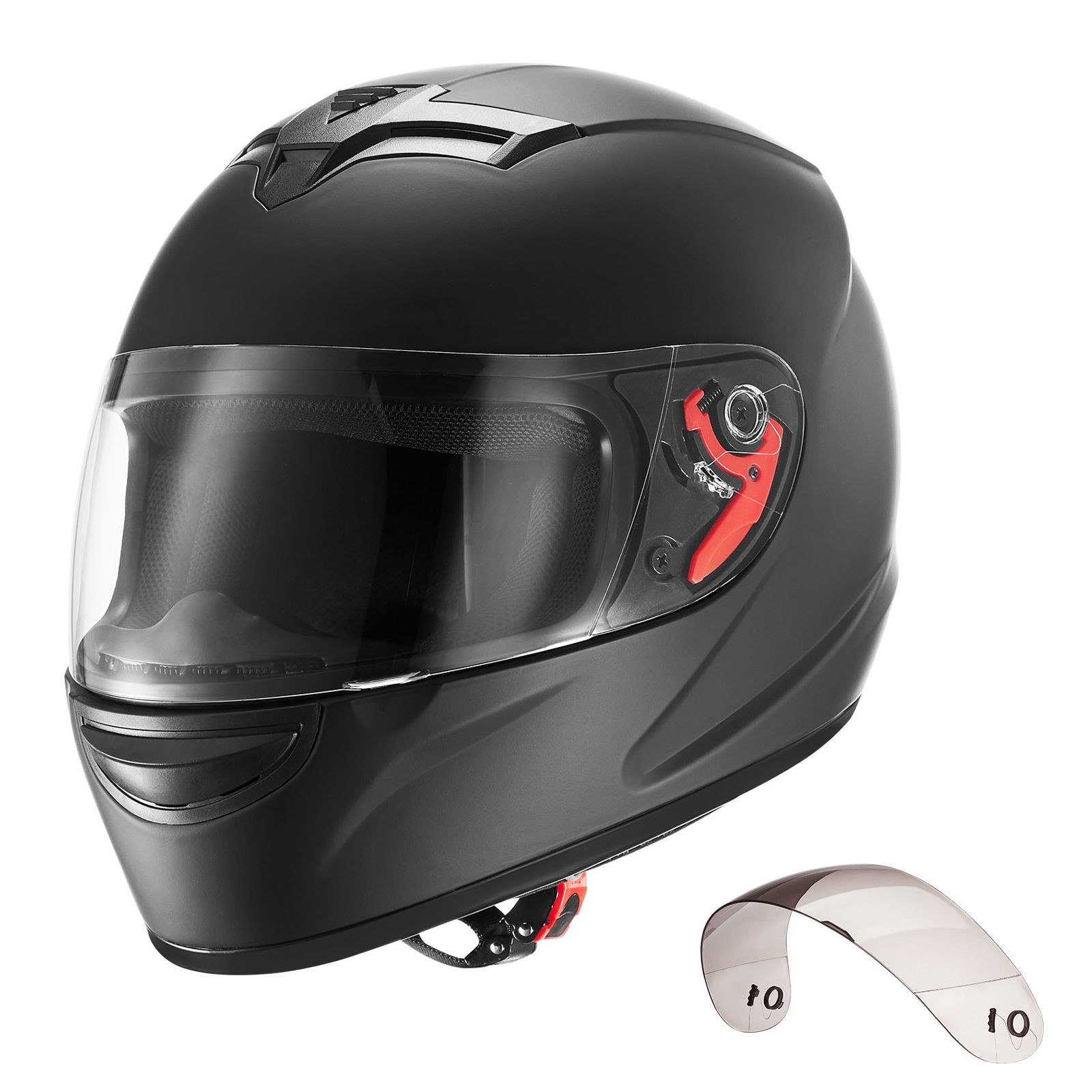 หมวกกันน็อคมอเตอร์ไซค์แบบเต็มห - Dual Visor Motorcycle Racing Helmet บทวิจารณ์และราคา