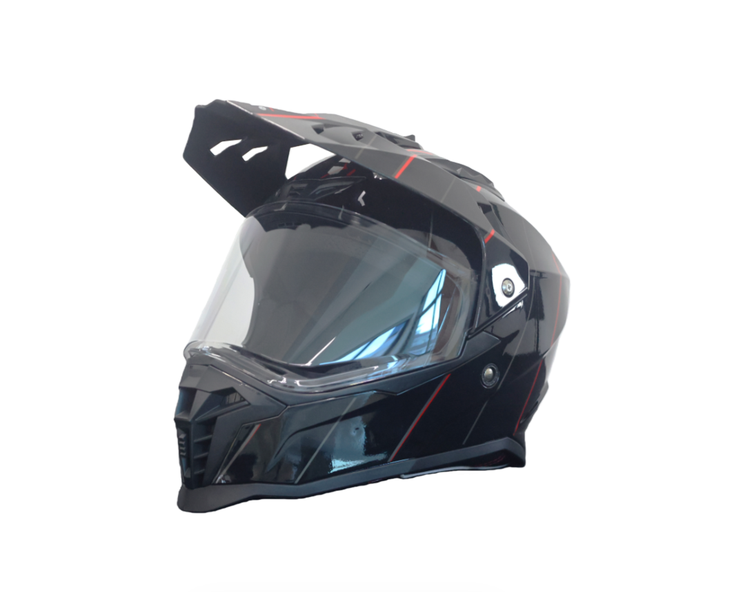 หมวกกันน็อคมอเตอร์ไซค์แบบโมดูล - Dual Visor Motorcycle Racing Helmet บทวิจารณ์และราคา