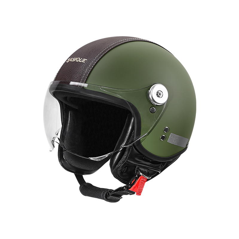 หมวกกันน็อคมอเตอร์ไซค์แบบเปิดห - Vintage Open Face Retro Helmet บทวิจารณ์และราคา