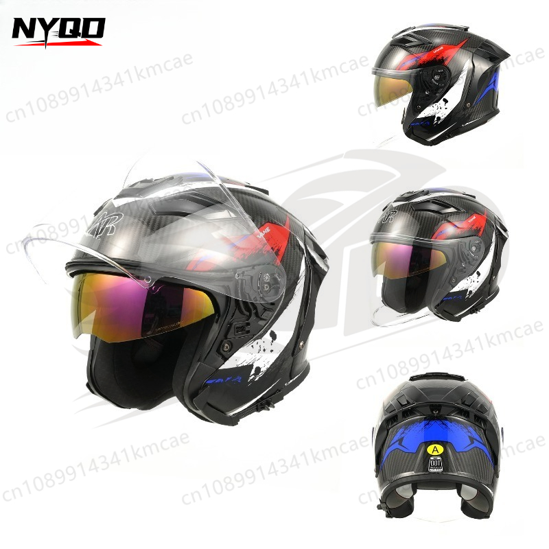 หมวกกันน็อคมอเตอร์ไซค์คาร์บอนไ - Carbon Fiber Lightweight Motorcycle Helmet บทวิจารณ์และราคา
