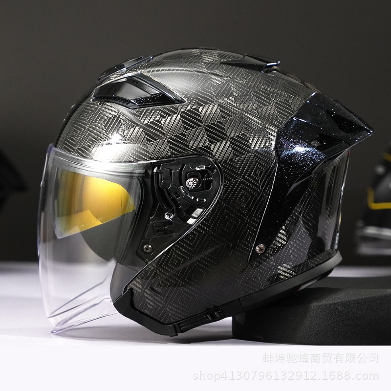 หมวกกันน็อคมอเตอร์ไซค์คาร์บอนไ - Carbon Fiber Lightweight Motorcycle Helmet บทวิจารณ์และราคา