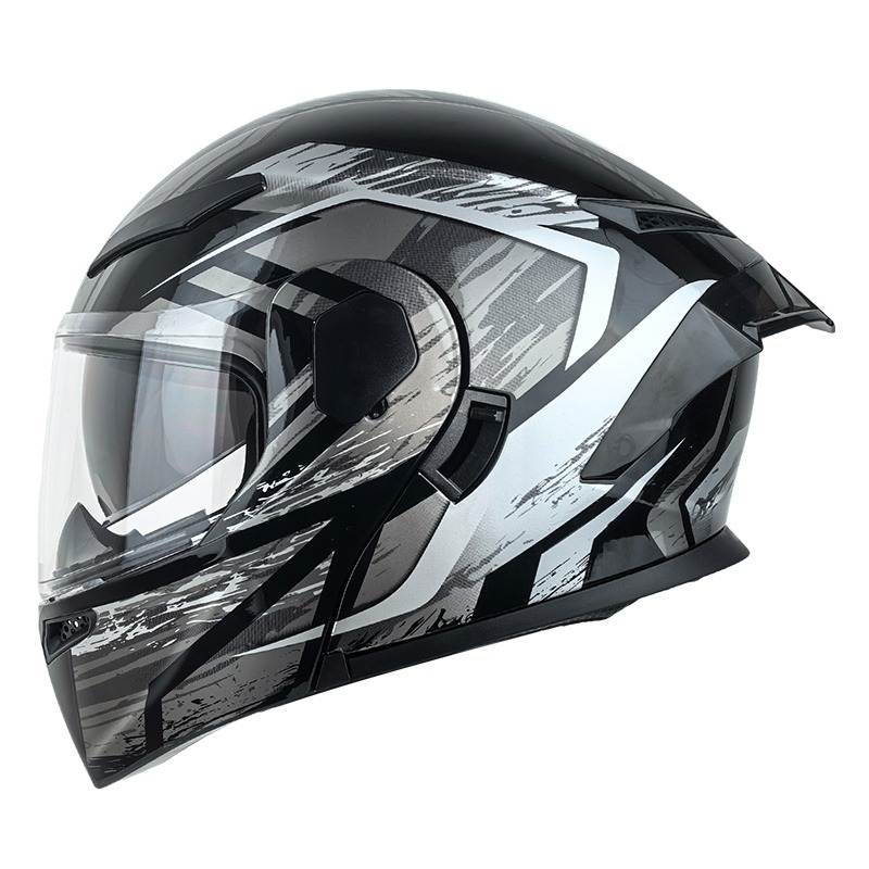 หมวกกันน็อคมอเตอร์ไซค์แบบพลิกข - Modular Flip Up Motorcycle Helmet Dot Approved บทวิจารณ์และราคา