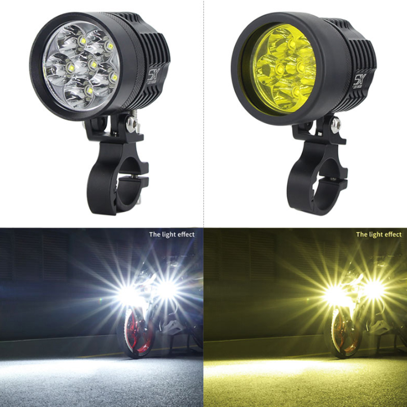 2PCS ยูนิเวอร์แซล L6X ไฟหน้า L - Universal Motorcycle Led Headlight Projector บทวิจารณ์และราคา