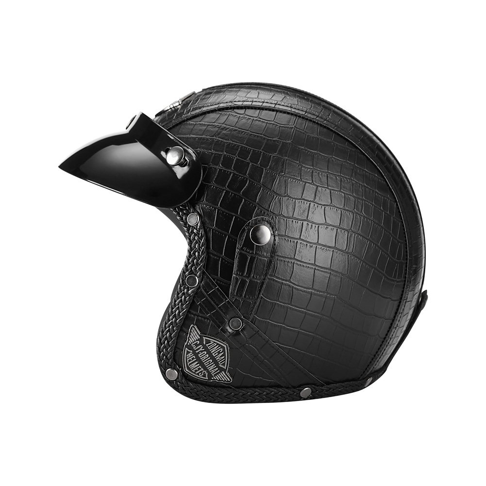 DOT 3/4 เปิดหน้ารถจักรยานยนต์  - Vintage Open Face Retro Helmet บทวิจารณ์และราคา