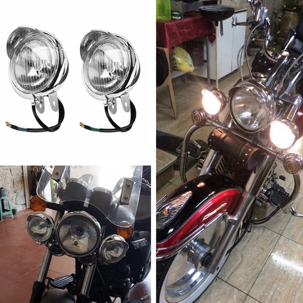 โครเมียมยูนิเวอร์แซลไฟตัดหมอกร - Universal Motorcycle Led Headlight Projector บทวิจารณ์และราคา