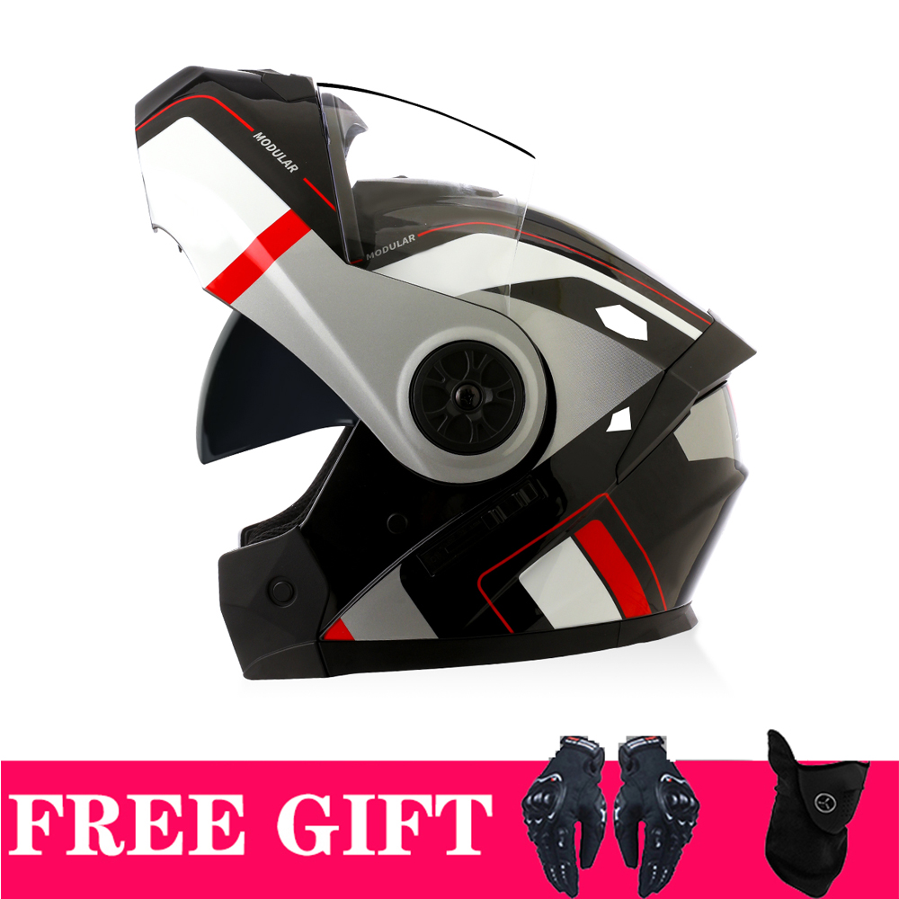 กระบังหน้าคู่หมวกกันน็อคบลูทูธ - Full Face Motorcycle Helmet With Bluetooth บทวิจารณ์และราคา