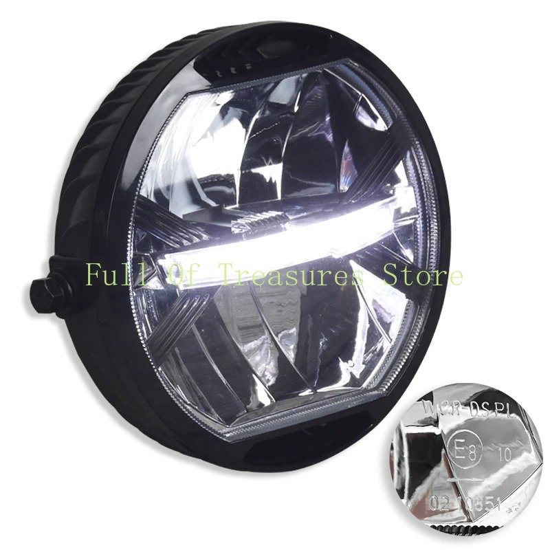 ไฟหน้ามอเตอร์ไซค์ LED สไตล์โมเ - Universal Motorcycle Led Headlight Projector บทวิจารณ์และราคา
