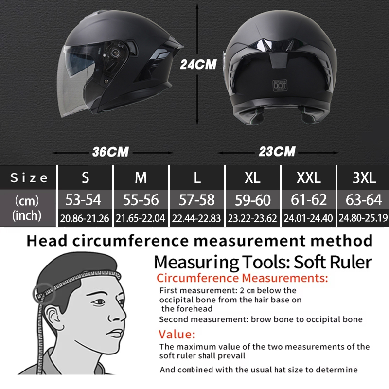 หมวกกันน็อคแบบเปิดคาง 715 รุ่น - Dual Visor Motorcycle Racing Helmet บทวิจารณ์และราคา
