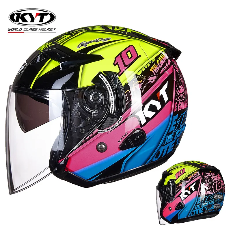 Kyt หมวกกันน็อคมอเตอร์ไซค์เจ็ท - Vintage Open Face Retro Helmet บทวิจารณ์และราคา
