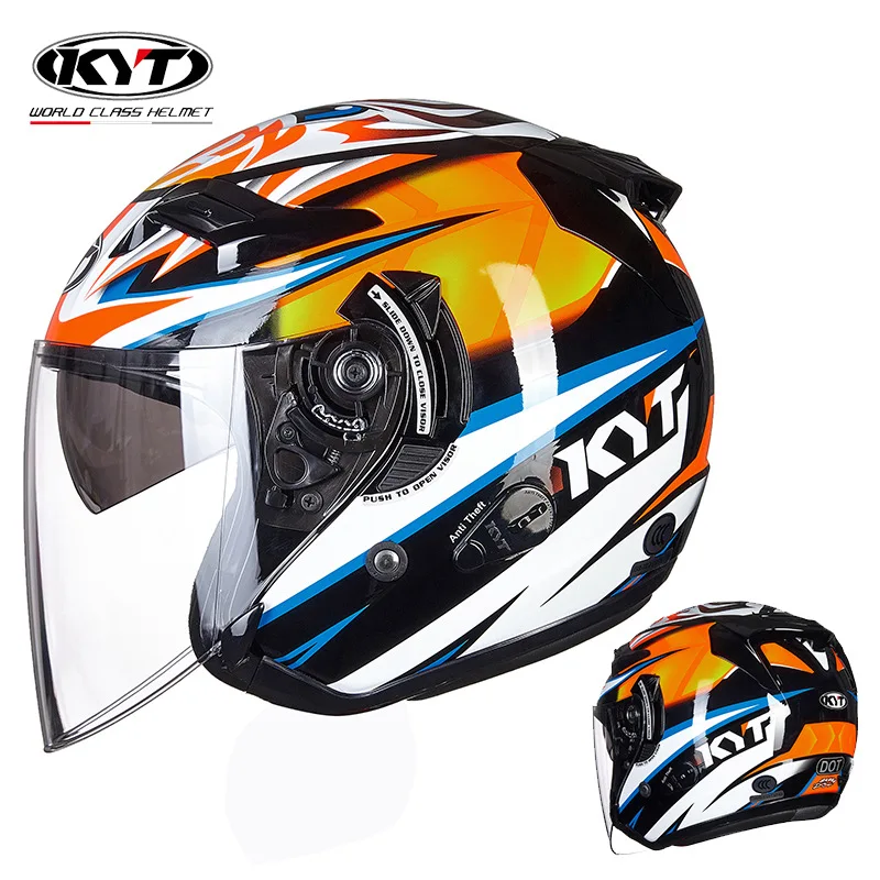 Kyt หมวกกันน็อคมอเตอร์ไซค์เจ็ท - Vintage Open Face Retro Helmet บทวิจารณ์และราคา
