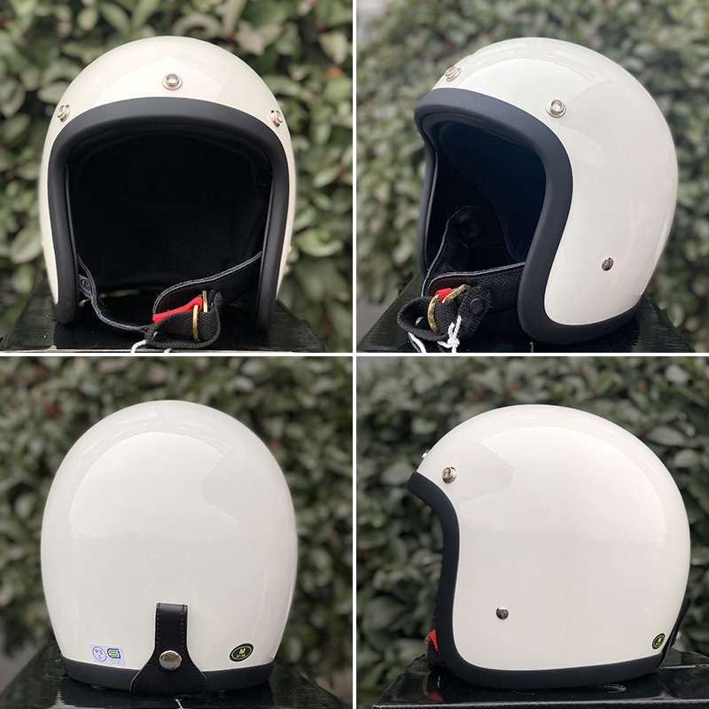 หมวกกันน็อคมอเตอร์ไซค์ TT&COCA - Vintage Open Face Retro Helmet บทวิจารณ์และราคา