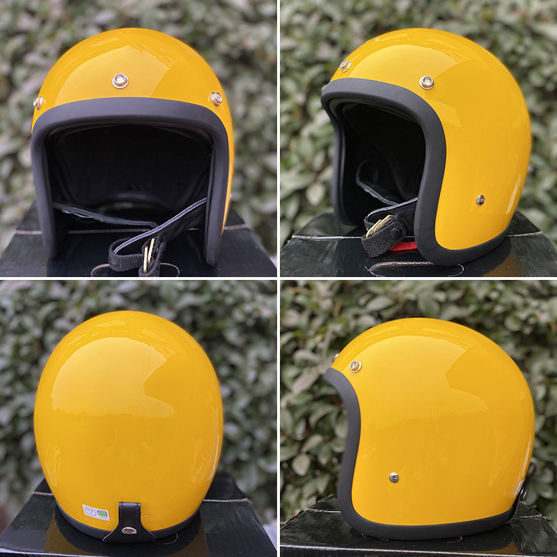 หมวกกันน็อคมอเตอร์ไซค์ TT&COCA - Vintage Open Face Retro Helmet บทวิจารณ์และราคา