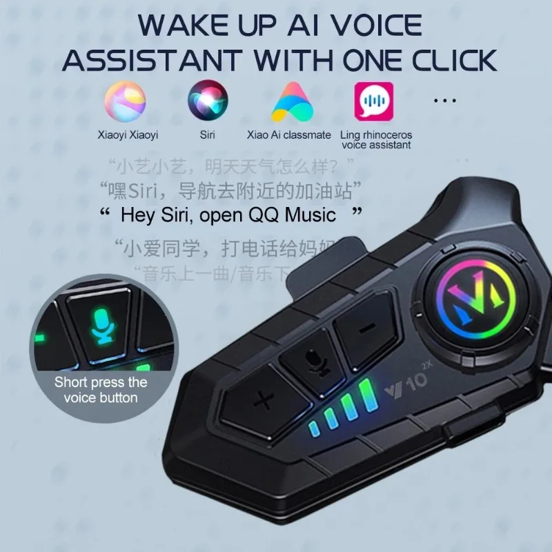 Y10 2X บลูทูธติดหมวกกันน็อคมอเ - Universal Motorcycle Helmet Intercom Headset บทวิจารณ์และราคา