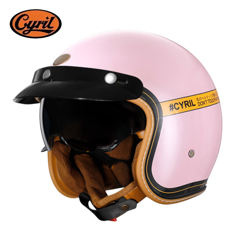 หมวกกันน็อคสกู๊ตเตอร์ไฟฟ้าแบบเ - Vintage Open Face Retro Helmet บทวิจารณ์และราคา