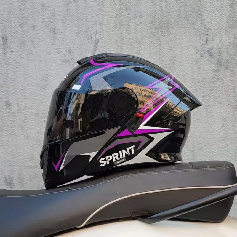 หมวกกันน็อคมอเตอร์ไซค์แบบเต็มใ - Modular Flip Up Motorcycle Helmet Dot Approved บทวิจารณ์และราคา