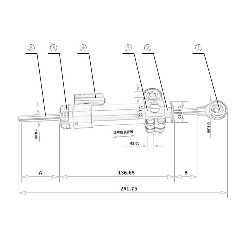 โช้คกันสะบัดคาร์บอนไฟเบอร์สำหร - Scooter Parts บทวิจารณ์และราคา