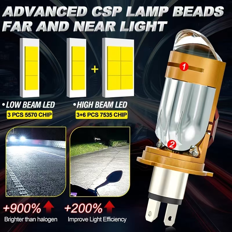 CAMOTO Bi LED เลนส์โปรเจคเตอร์ - Universal Motorcycle Led Headlight Projector บทวิจารณ์และราคา