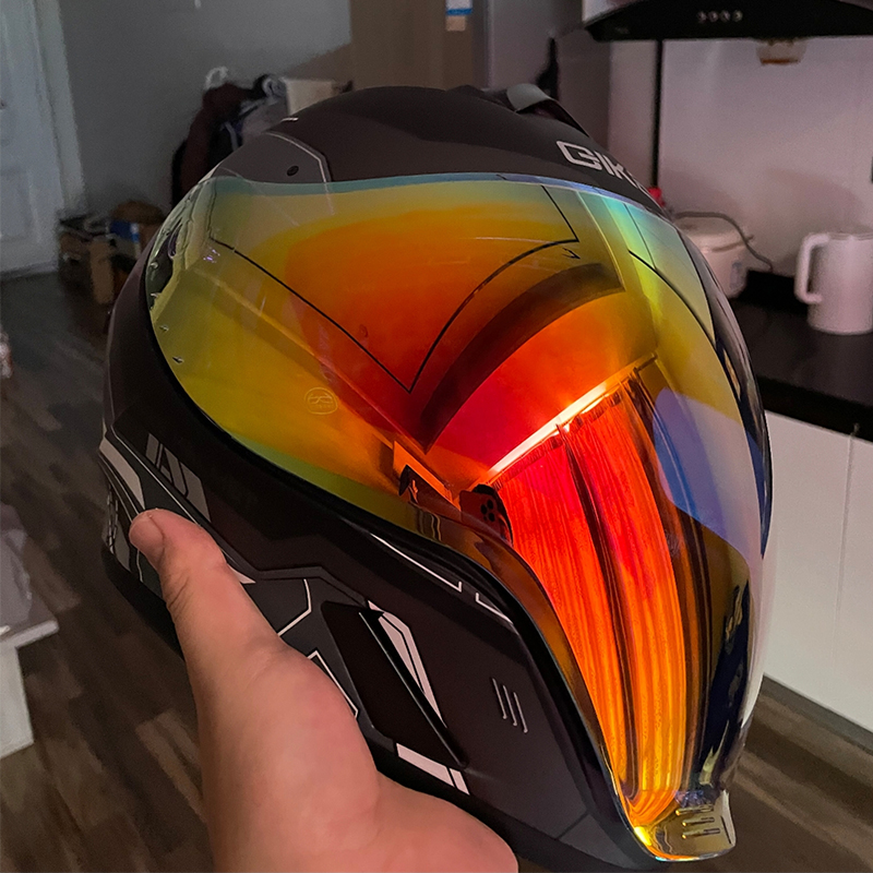 หมวกกันน็อคมอเตอร์ไซค์แบบเต็มห - Quick Release Buckle Motorcycle Helmet บทวิจารณ์และราคา