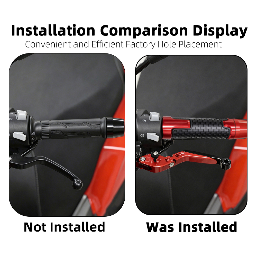 อุปกรณ์ตกแต่งรถมอเตอร์ไซค์สำหร - Cnc Aluminum Adjustable Brake Clutch Levers บทวิจารณ์และราคา