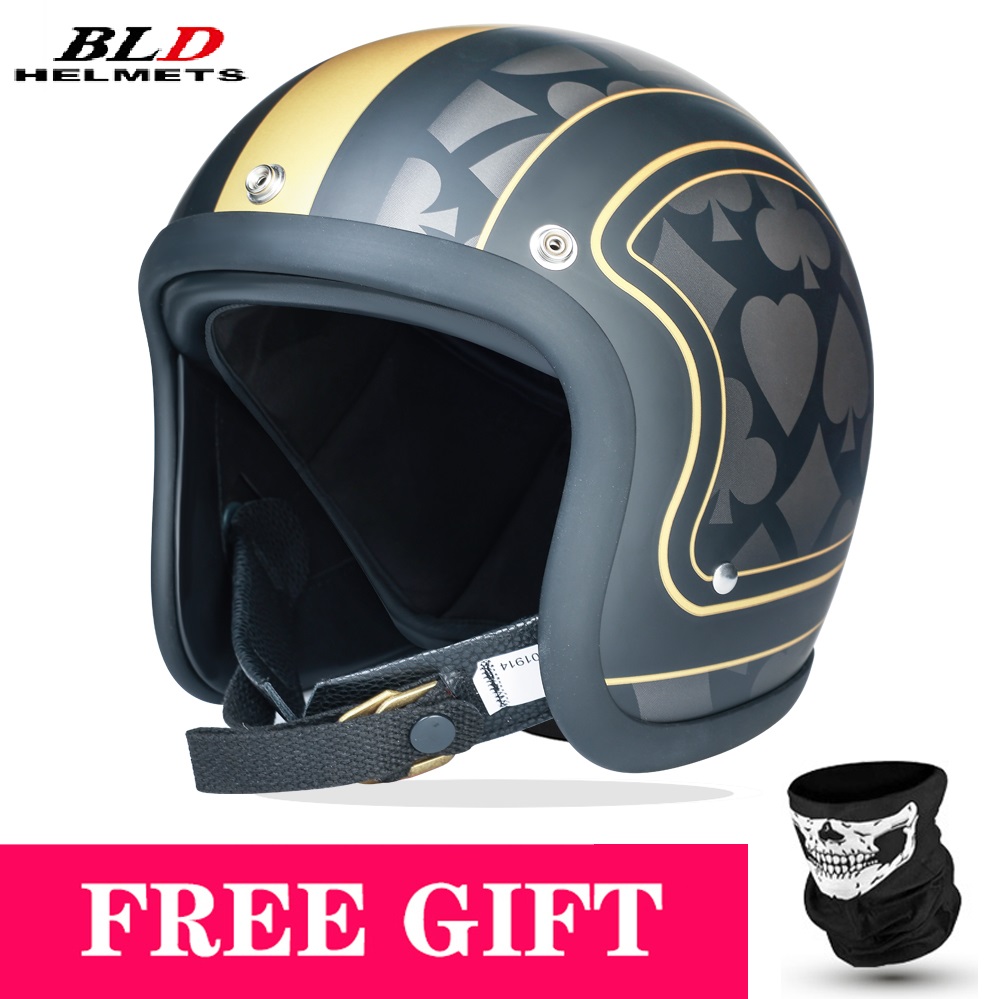 หมวกกันน็อคแบบเปิดหน้าสไตล์ญี่ - Vintage Open Face Retro Helmet บทวิจารณ์และราคา