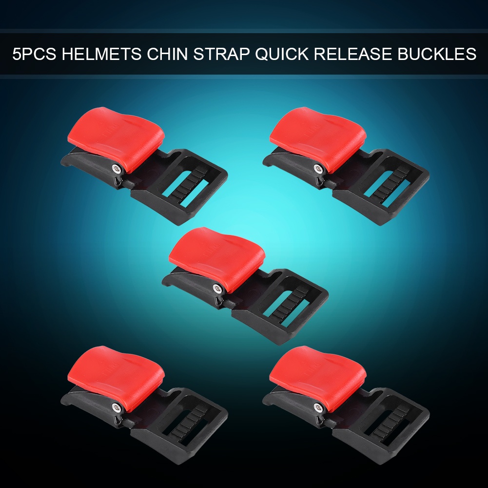 5 ชิ้น ตัวล็อกสายรัดคางหมวกกัน - Quick Release Buckle Motorcycle Helmet บทวิจารณ์และราคา