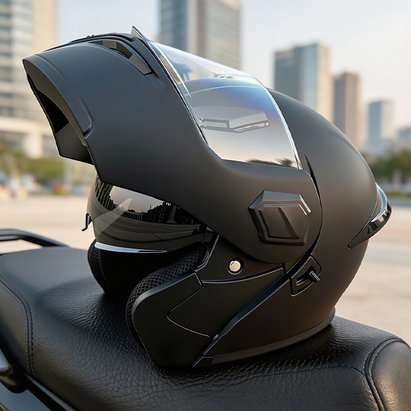 หมวกกันน็อคมอเตอร์ไซค์แบบเปิดห - Modular Flip Up Motorcycle Helmet Dot Approved บทวิจารณ์และราคา