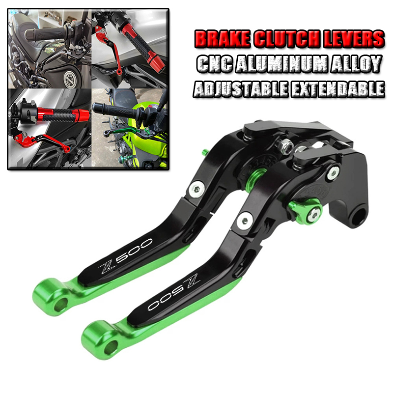 สำหรับ KAWASAKI Z500 Z 500 ปี  - Cnc Aluminum Adjustable Brake Clutch Levers บทวิจารณ์และราคา