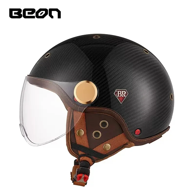 BEON BR13 Retro เปิดหน้าครึ่งห - Vintage Open Face Retro Helmet บทวิจารณ์และราคา