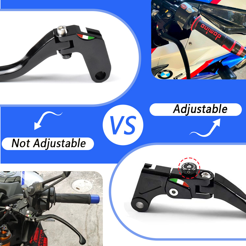 ก้านเบรกและคลัตช์แบบปรับได้สำห - Cnc Aluminum Adjustable Brake Clutch Levers บทวิจารณ์และราคา