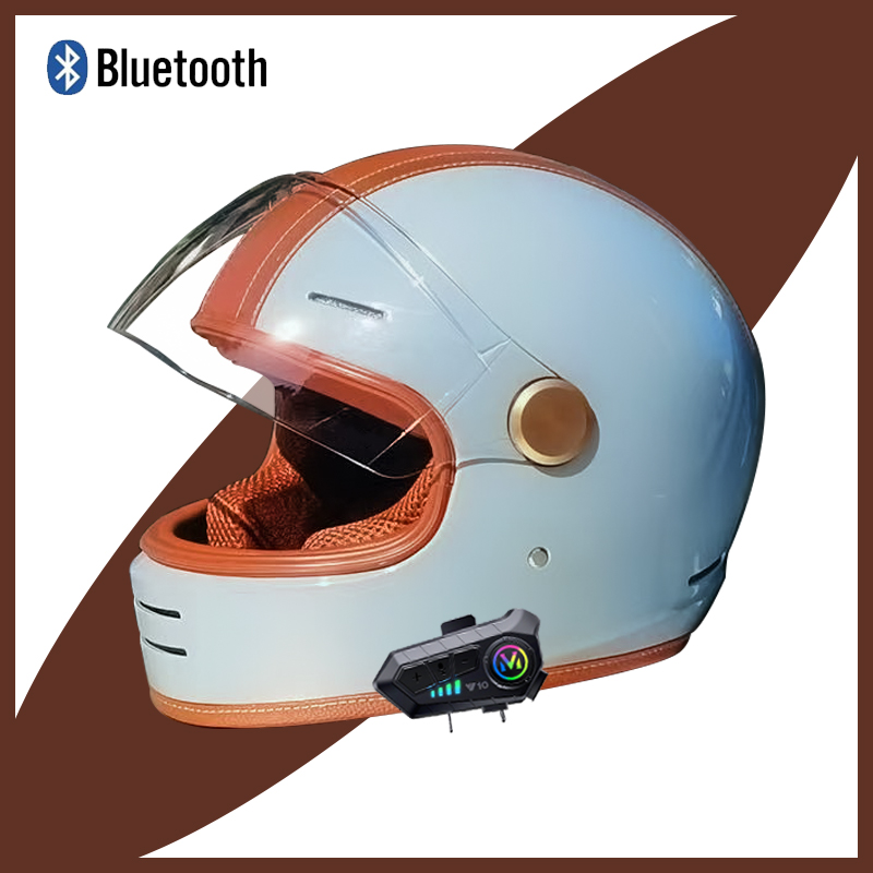 หมวกกันน็อคมอเตอร์ไซค์ Casque  - Vintage Open Face Retro Helmet บทวิจารณ์และราคา