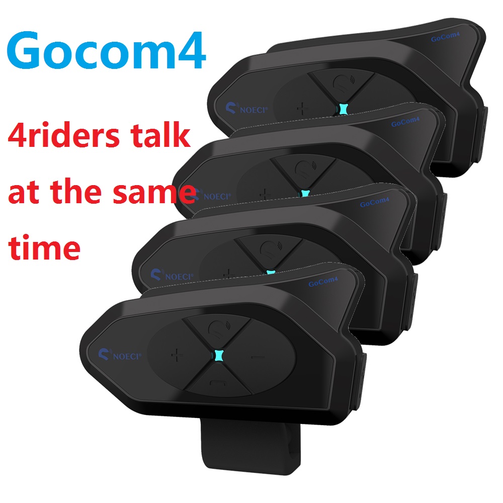 GOCOM4หมวกกันน็อคอินเตอร์คอมบล - Universal Motorcycle Helmet Intercom Headset บทวิจารณ์และราคา
