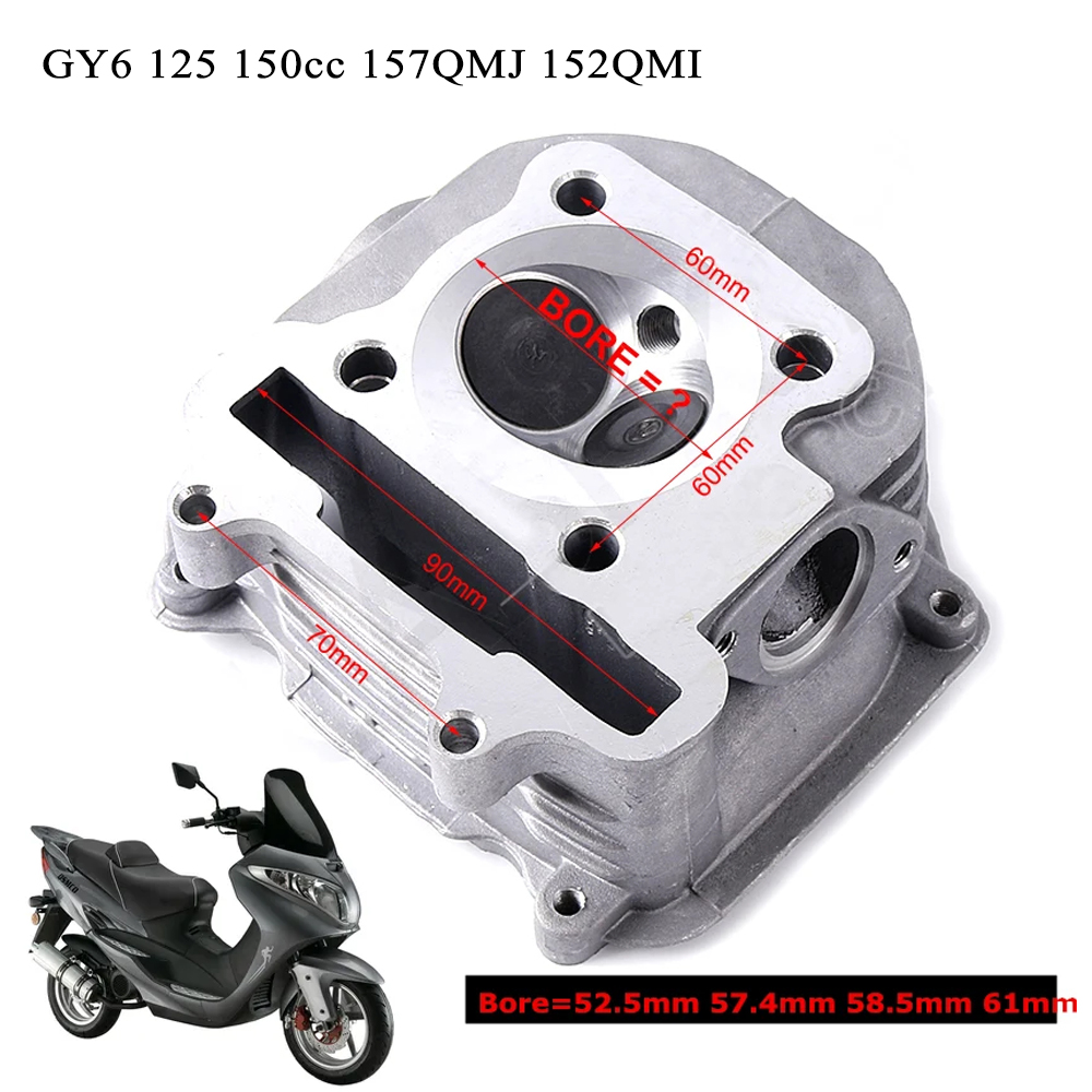 รถมอเตอร์ไซค์สกู๊ตเตอร์ GY6หัว - Scooter Parts บทวิจารณ์และราคา
