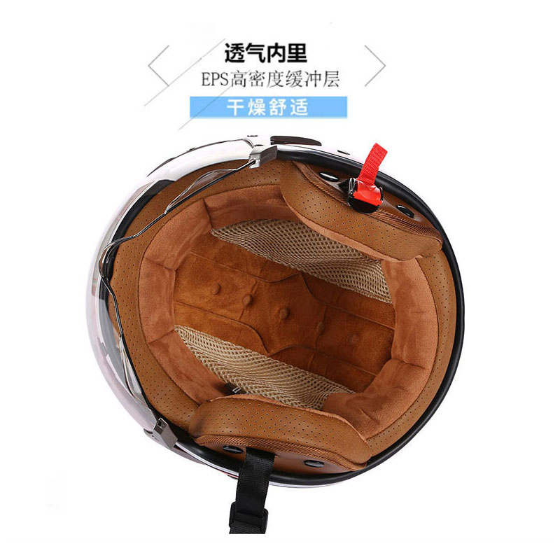 หมวกกันน็อคแบบเปิดหน้า 3/4 สไต - Vintage Open Face Retro Helmet บทวิจารณ์และราคา