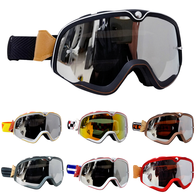 Retro แว่นตาวิบาก MX Off Road  - Off Road Motocross Helmet Goggles Set บทวิจารณ์และราคา