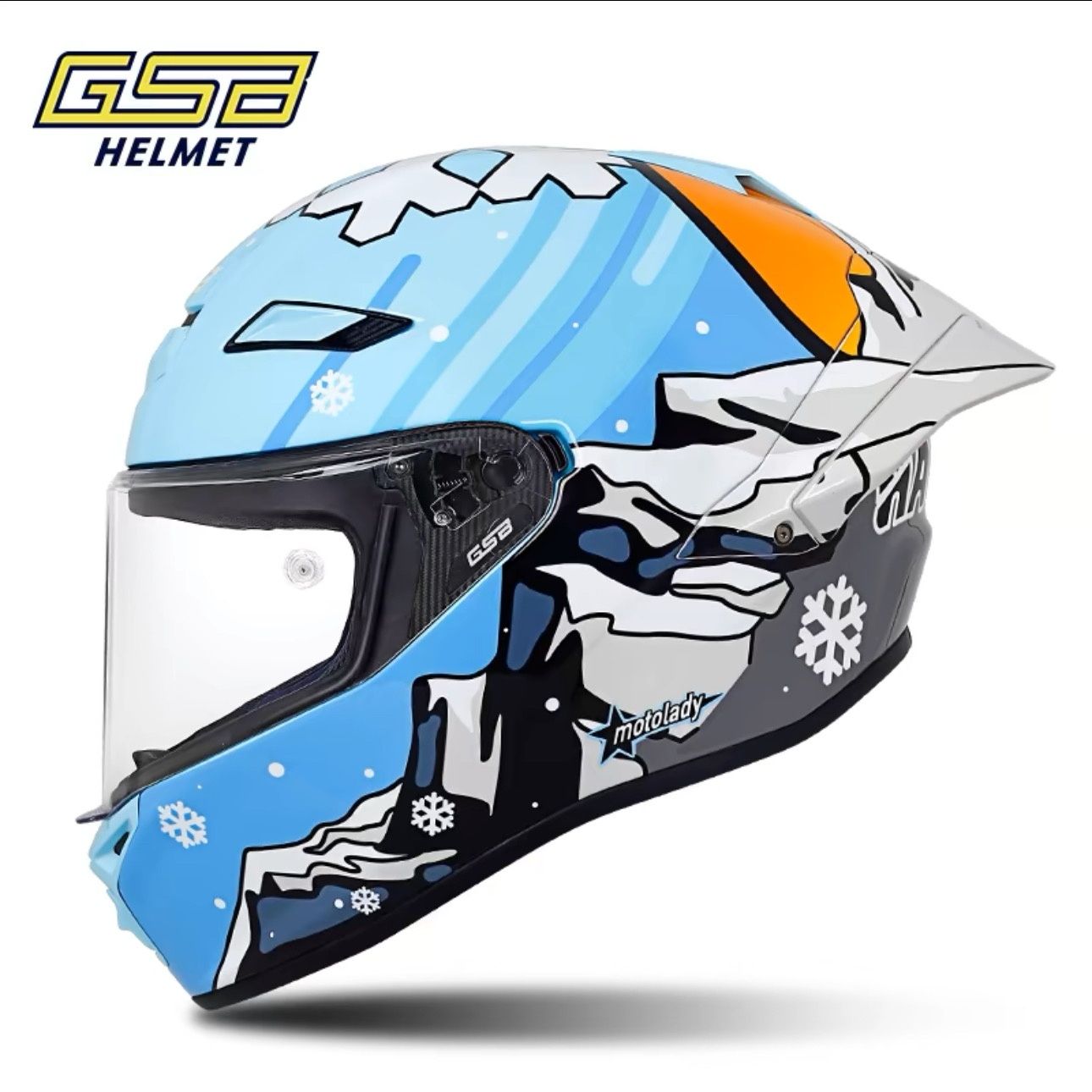 หมวกกันน็อคคาร์บอนไฟเบอร์ GSB  - Carbon Fiber Lightweight Motorcycle Helmet บทวิจารณ์และราคา