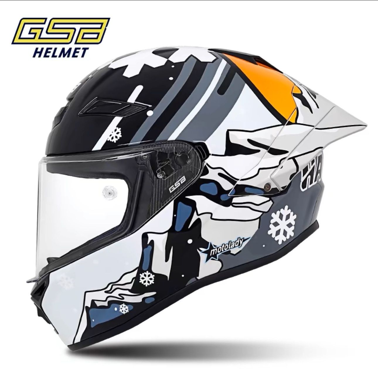 หมวกกันน็อคคาร์บอนไฟเบอร์ GSB  - Carbon Fiber Lightweight Motorcycle Helmet บทวิจารณ์และราคา
