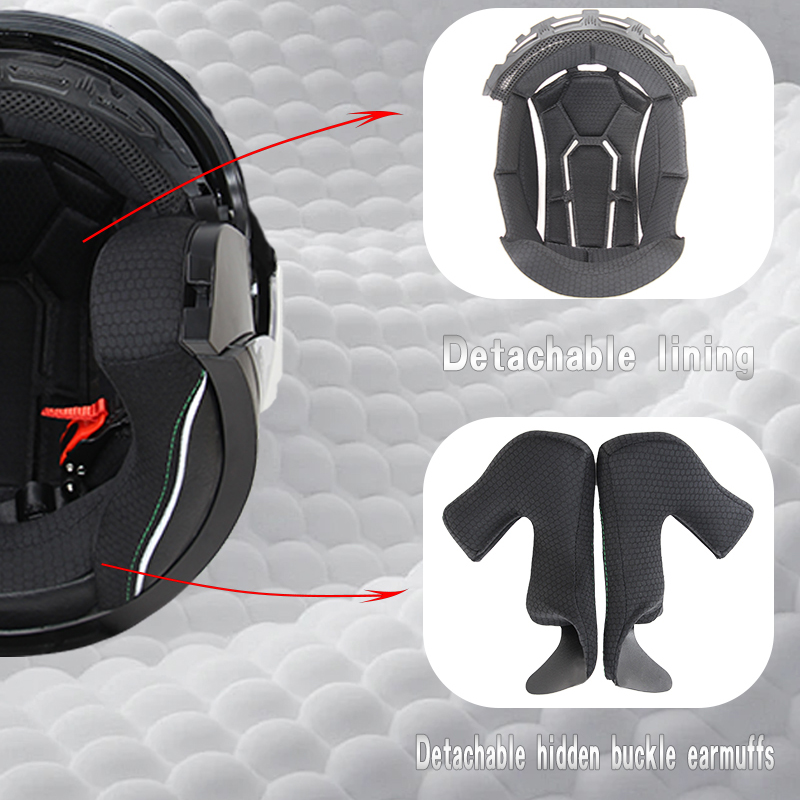 หมวกกันน็อคแบบเต็มใบ 715-Motor - Dual Visor Motorcycle Racing Helmet บทวิจารณ์และราคา