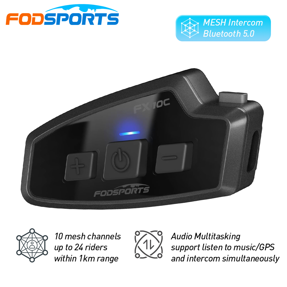 Fodsports FX 10C รถจักรยานยนต์ - Universal Motorcycle Helmet Intercom Headset บทวิจารณ์และราคา