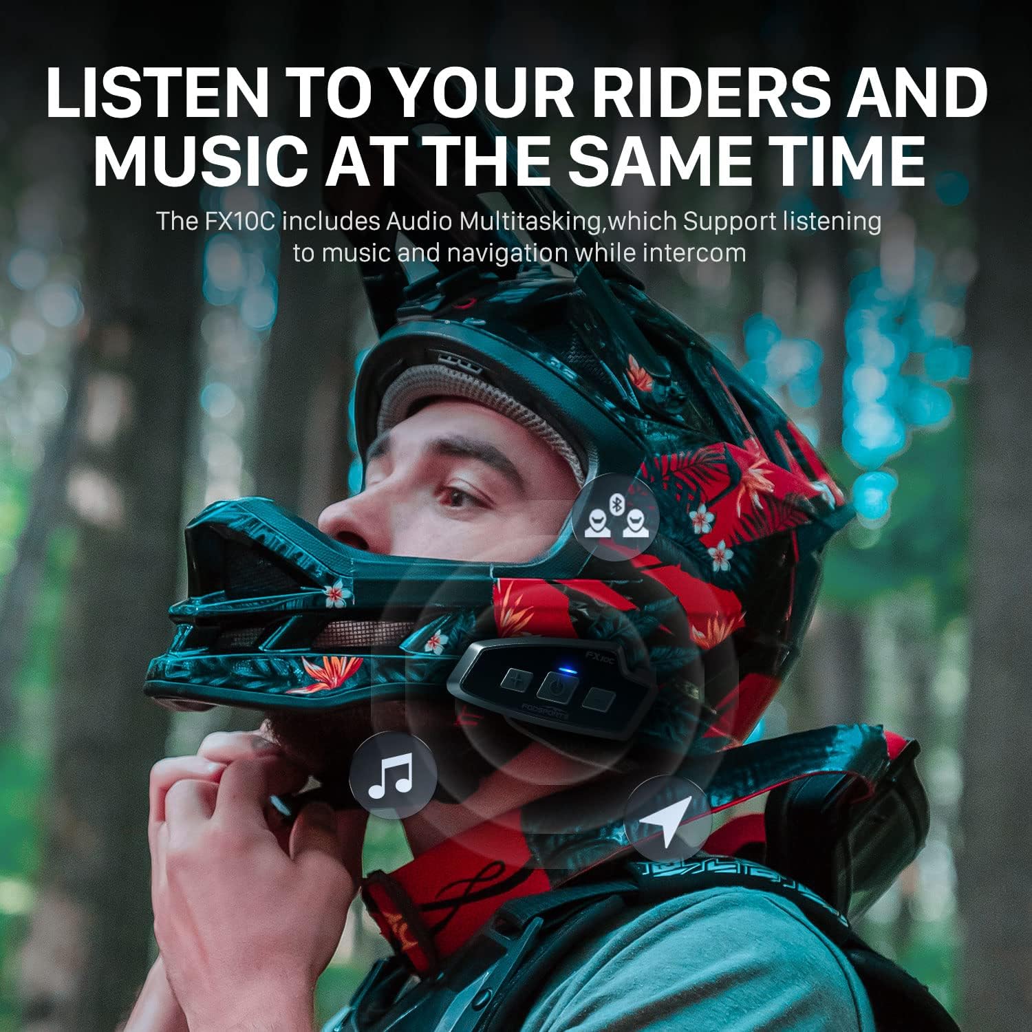 Fodsports FX 10C รถจักรยานยนต์ - Universal Motorcycle Helmet Intercom Headset บทวิจารณ์และราคา