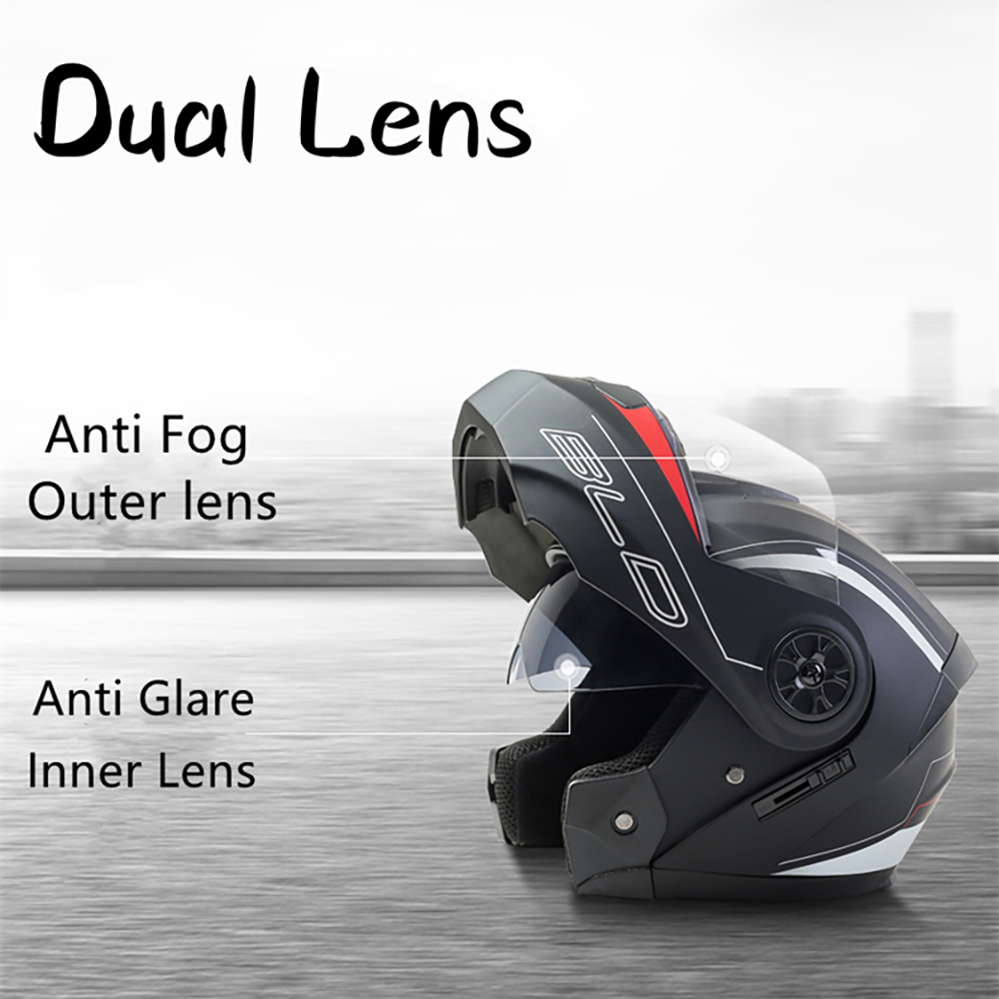 หมวกกันน็อค seluruh wajah แบบพ - Modular Flip Up Motorcycle Helmet Dot Approved บทวิจารณ์และราคา